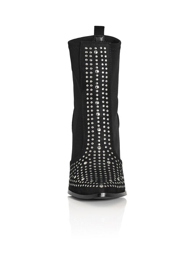 WIDE FIT Rock Stud Boot - black, BLACK, alternate image number null