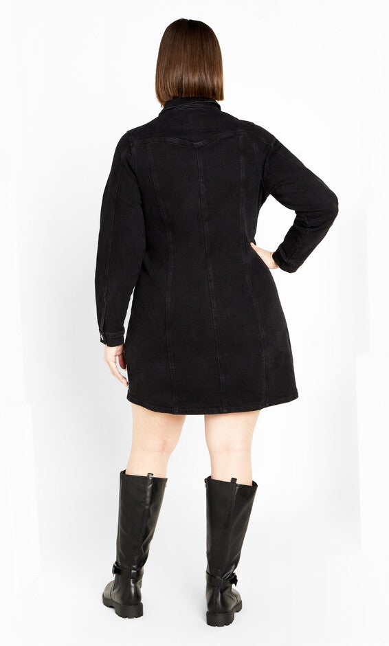 Oaklyn Dress - black wash, BLACK, alternate image number null