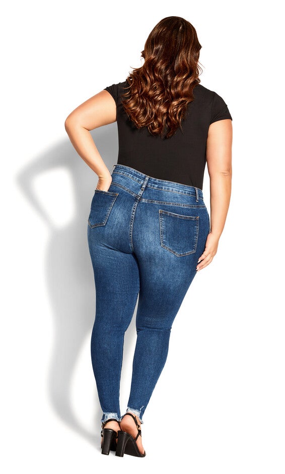 Asha Wild Rose Jean - indigo, BLUE, alternate image number null