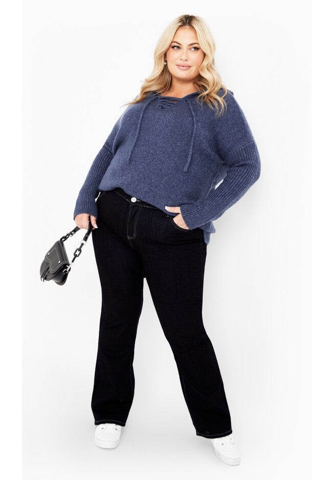 Rory Laceup Sweater, INDIGO, on-hover image number null