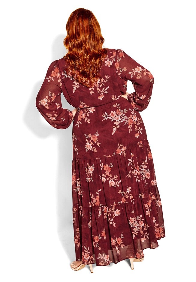 Alicia Maxi Dress - port, RED, alternate image number null