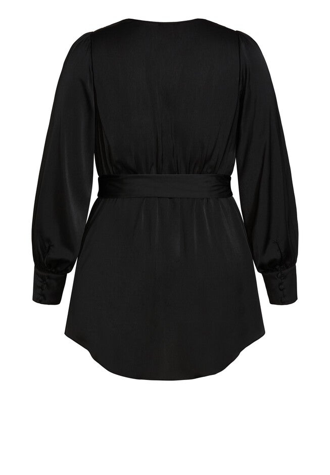 Opulent Hi Lo Top - black, BLACK, alternate image number null