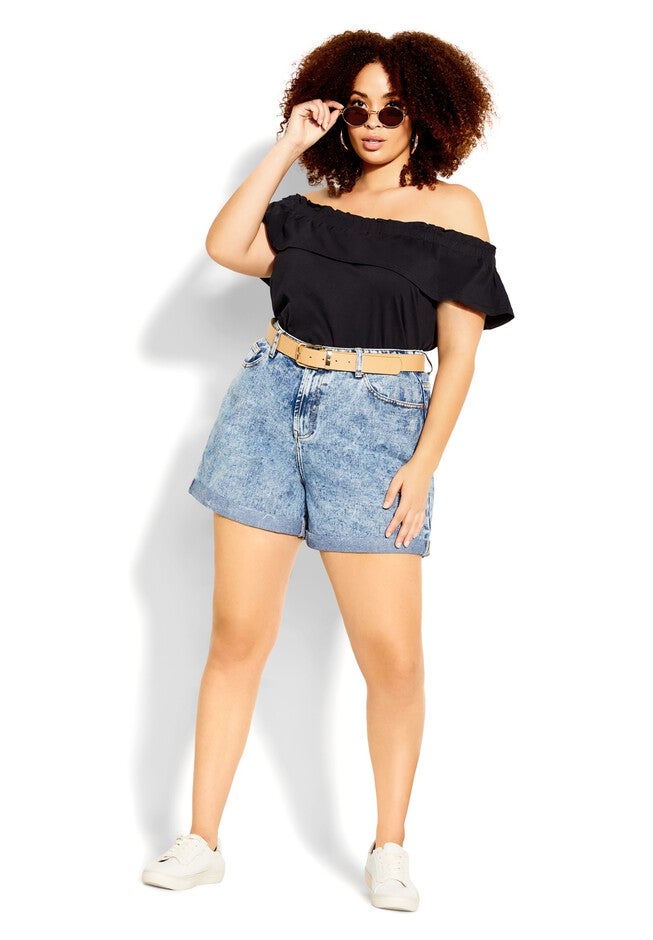 Denim Lounge Short - vintage wash, BLUE, hi-res image number null