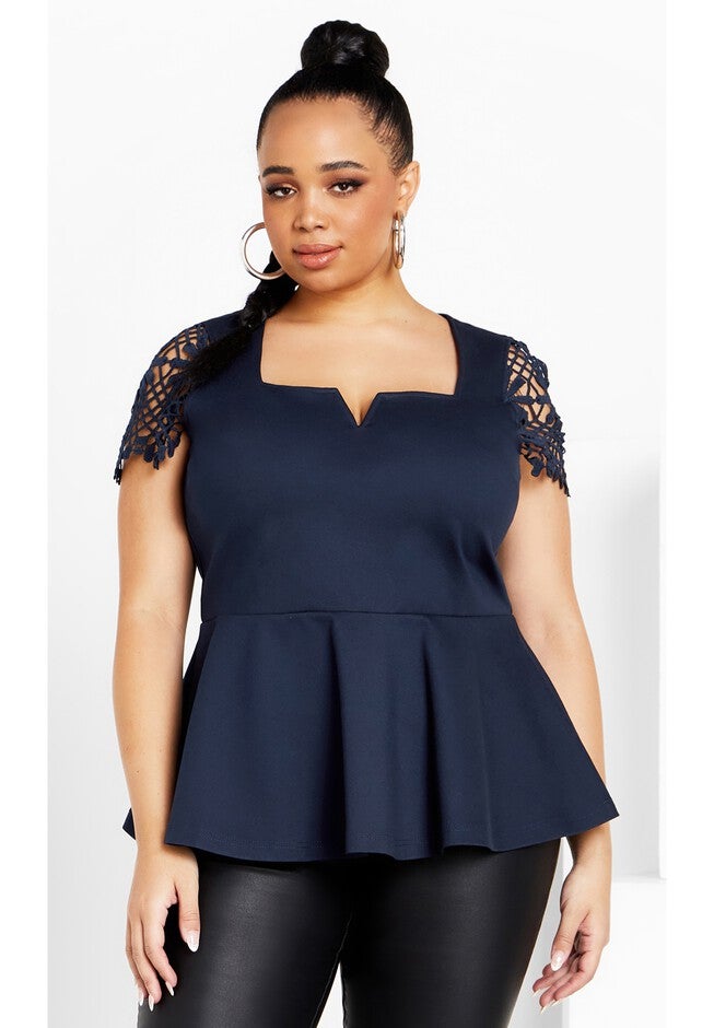Amy Top - navy, BLUE, hi-res image number null