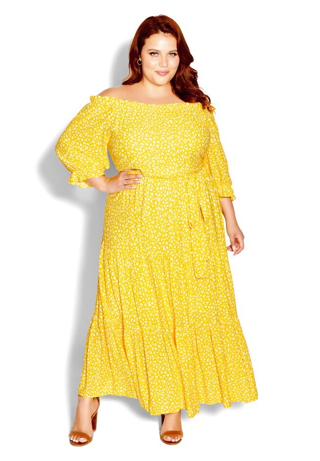Emily Maxi Dress - sunshine, YELLOW, hi-res image number 0