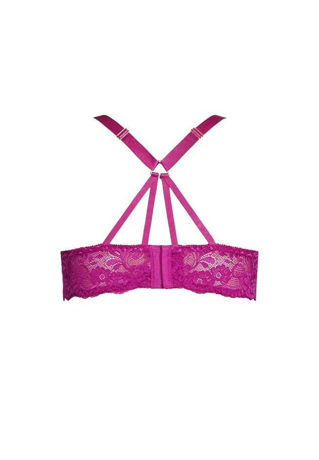 Sophie Strappy Bralette - cerise, PINK, alternate image number 3