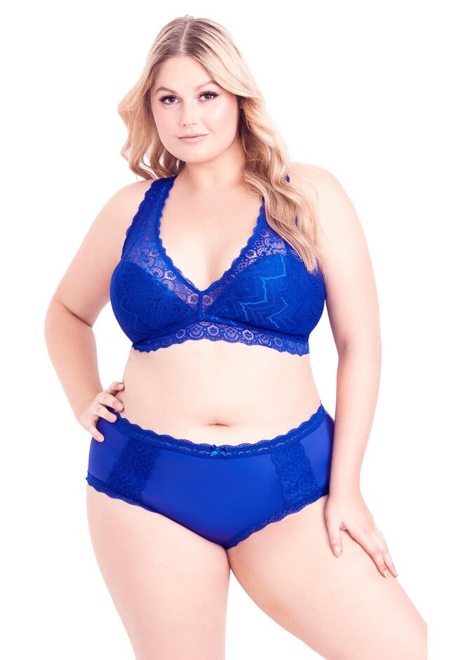 Racer Back Bralette - ultraviolet, PURPLE, hi-res image number 0