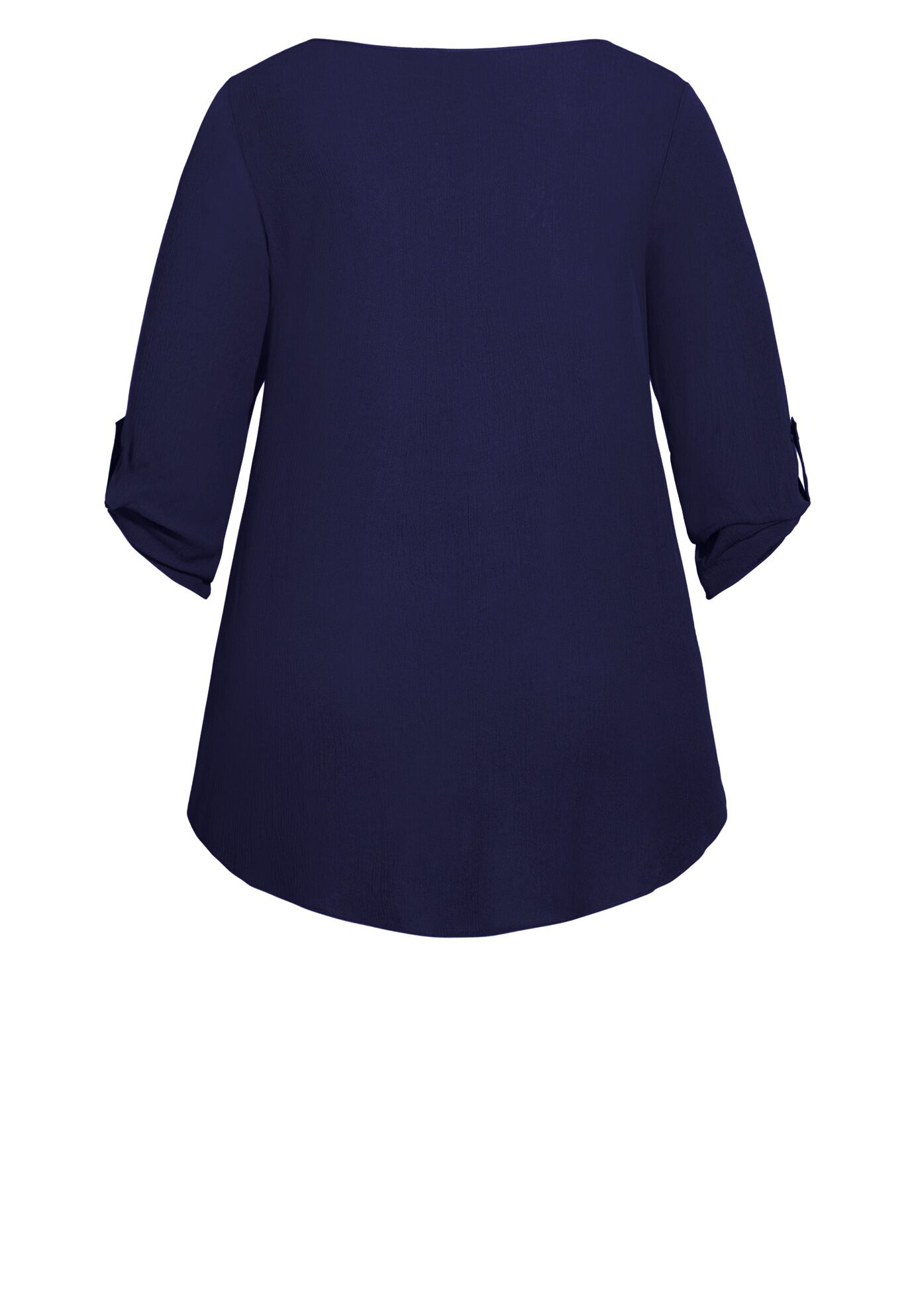 Sandy Pintuck Plain Shirt, NAVY, alternate image number 5