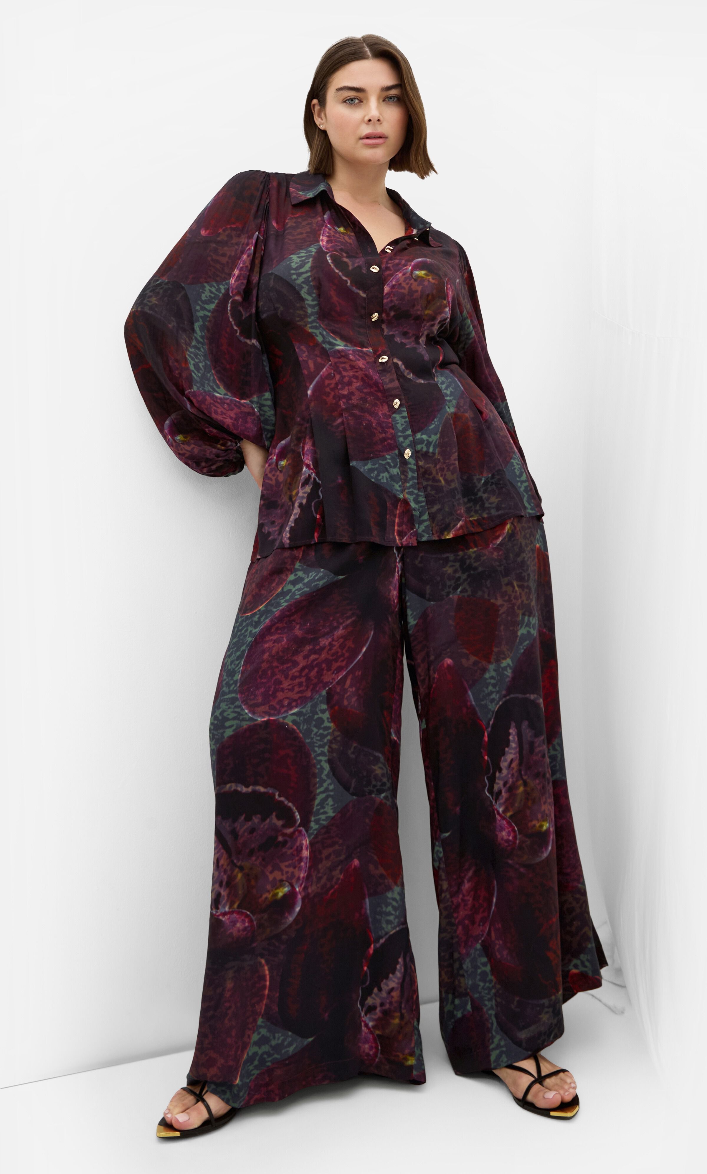Piper Orchid Print Shirt, PURPLE, alternate image number 4