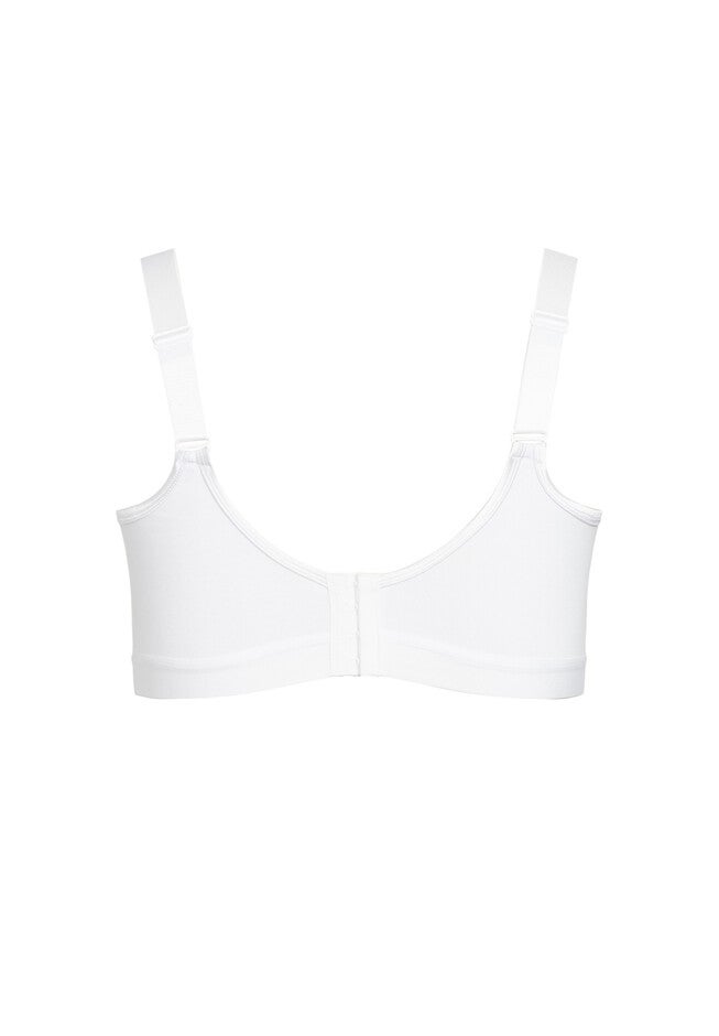 Basic Cotton Bra, WHITE, alternate image number null