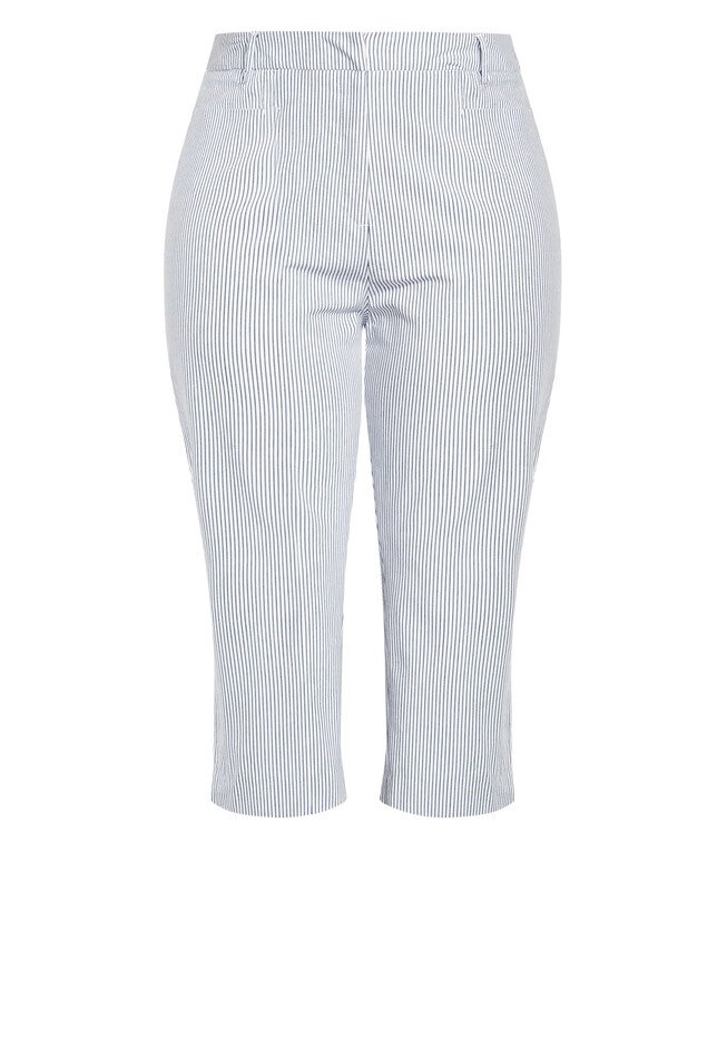 Blake Crop Stripe Pant - white, WHITE, alternate image number null