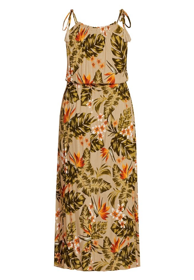 Maui Tassel Maxi Dress - sand, BROWN, alternate image number null