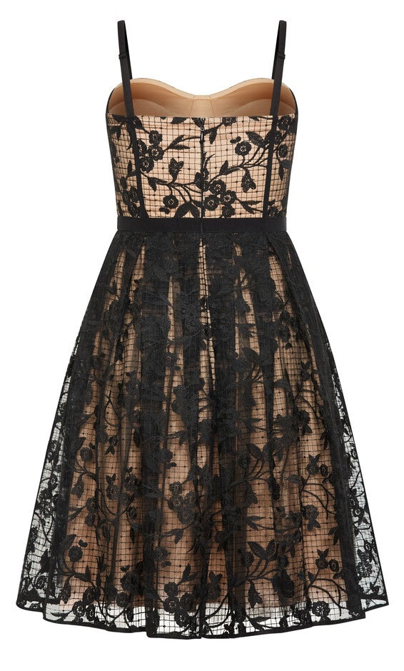 Angeline Dress - black, BLACK, alternate image number null