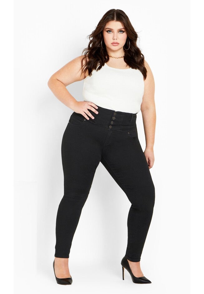 Harley Zoey Jean - black, BLACK, on-hover image number null