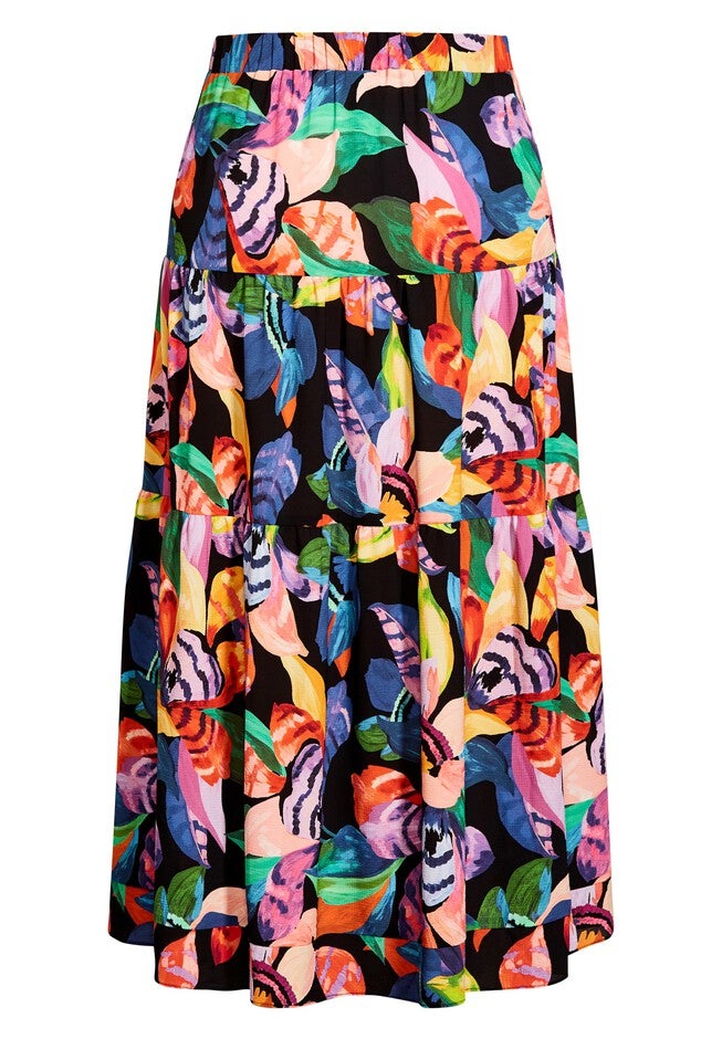 Revival Floral Skirt - black, BLACK, alternate image number 4