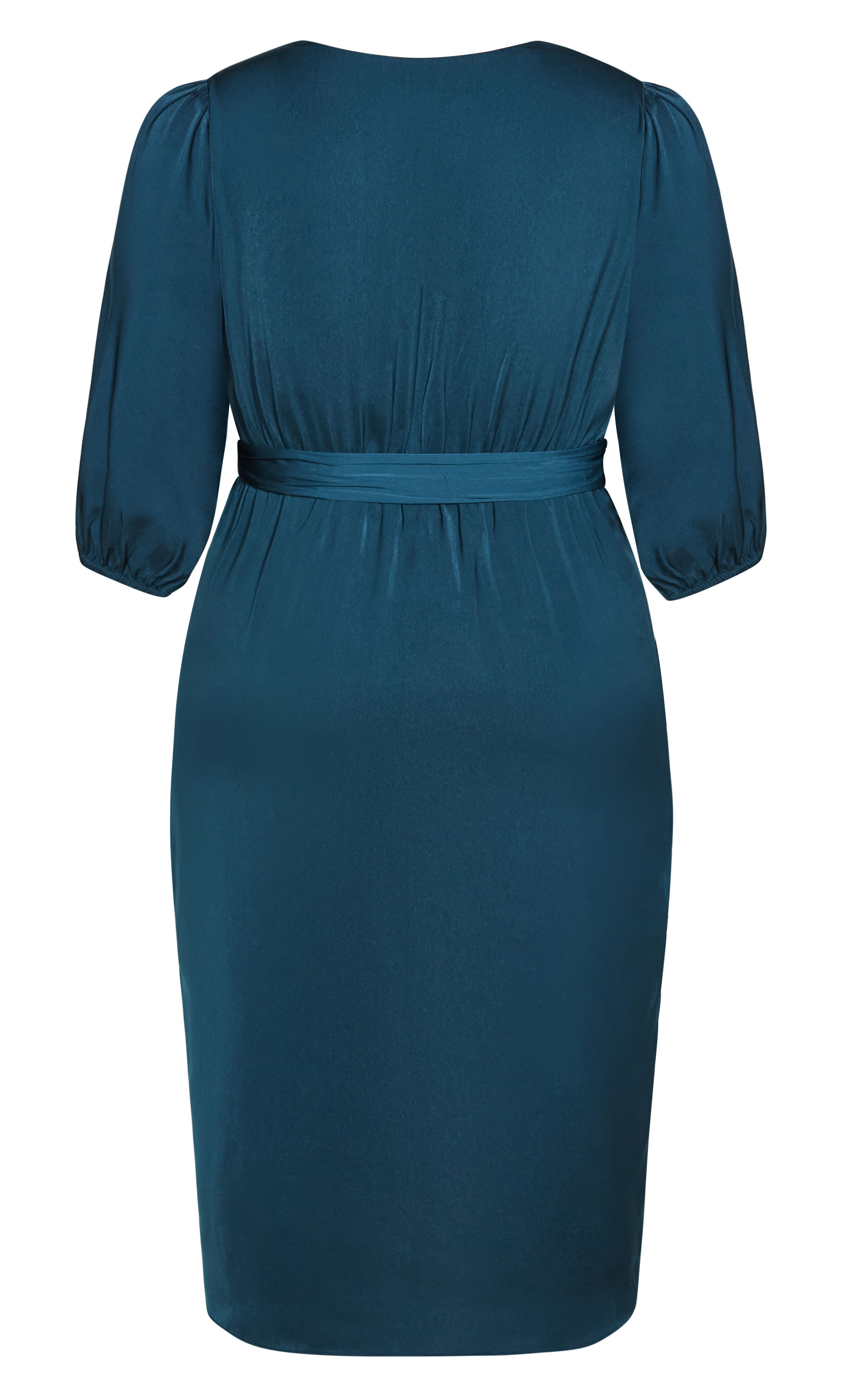 Opulent Elbow Sleeve Dress - teal, GREEN, alternate image number 5