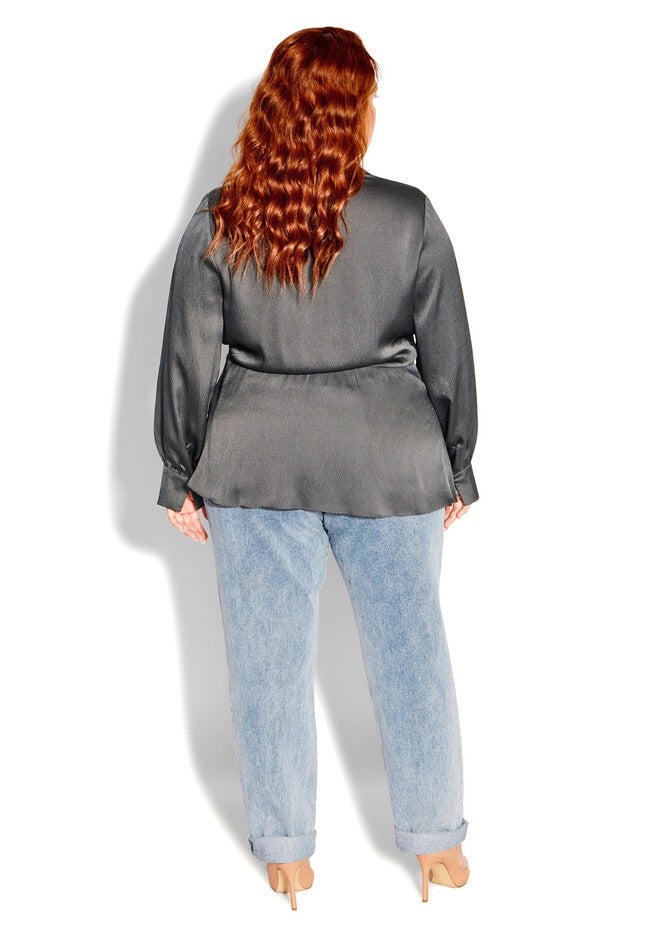 Simple Luxury Top - slate, GREY, alternate image number null