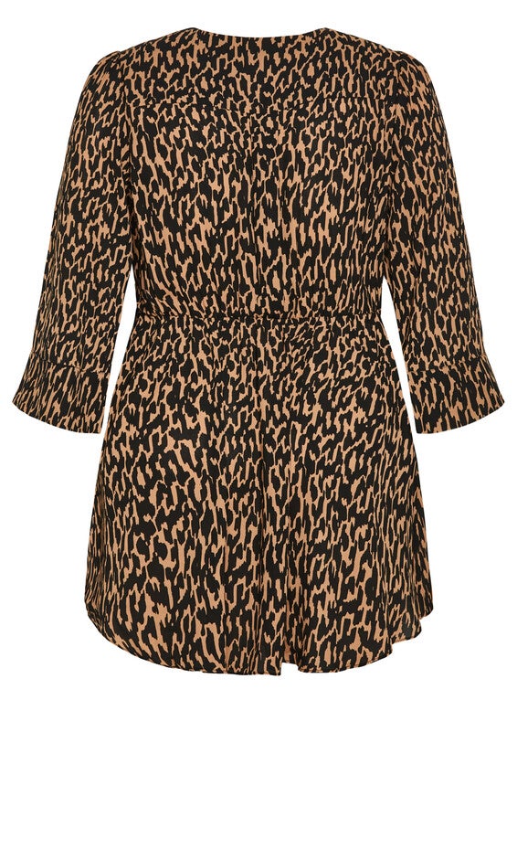 Jemma Top - animal, BROWN, alternate image number 5