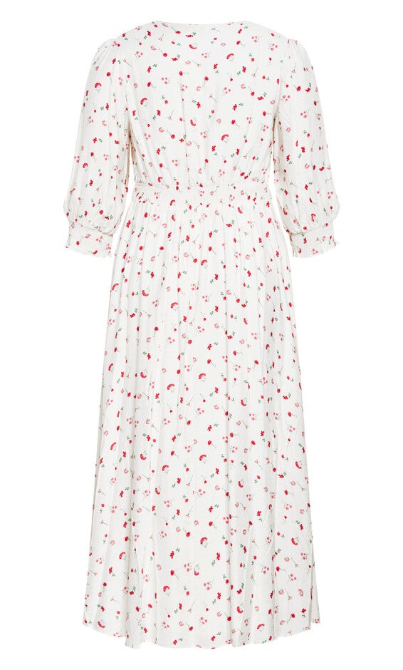 Jolene Print Maxi Dress - ivory, WHITE, alternate image number 4