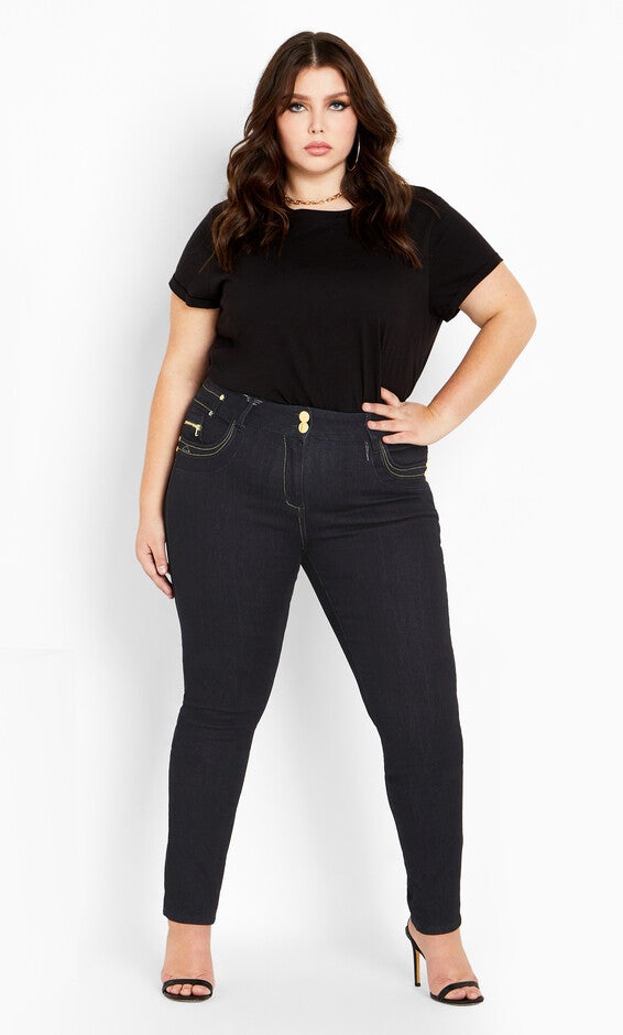 Harley Zip Me Skinny Jean - indigo, INDIGO, alternate image number 5