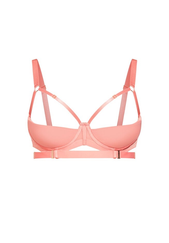 Avril Quarter Cup Bra - blush, PINK, alternate image number 2