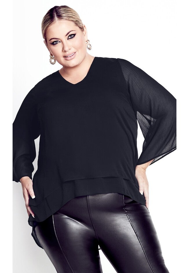 Rosie Layer Top, BLACK, hi-res image number null