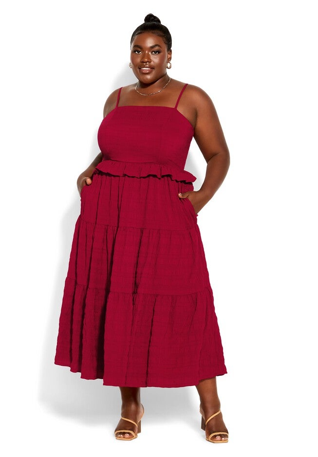 Tier Love Dress - red, RED, hi-res image number null