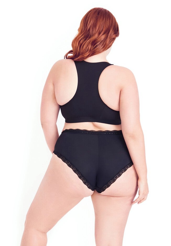 Zip Sports Bra - black, BLACK, on-hover image number null