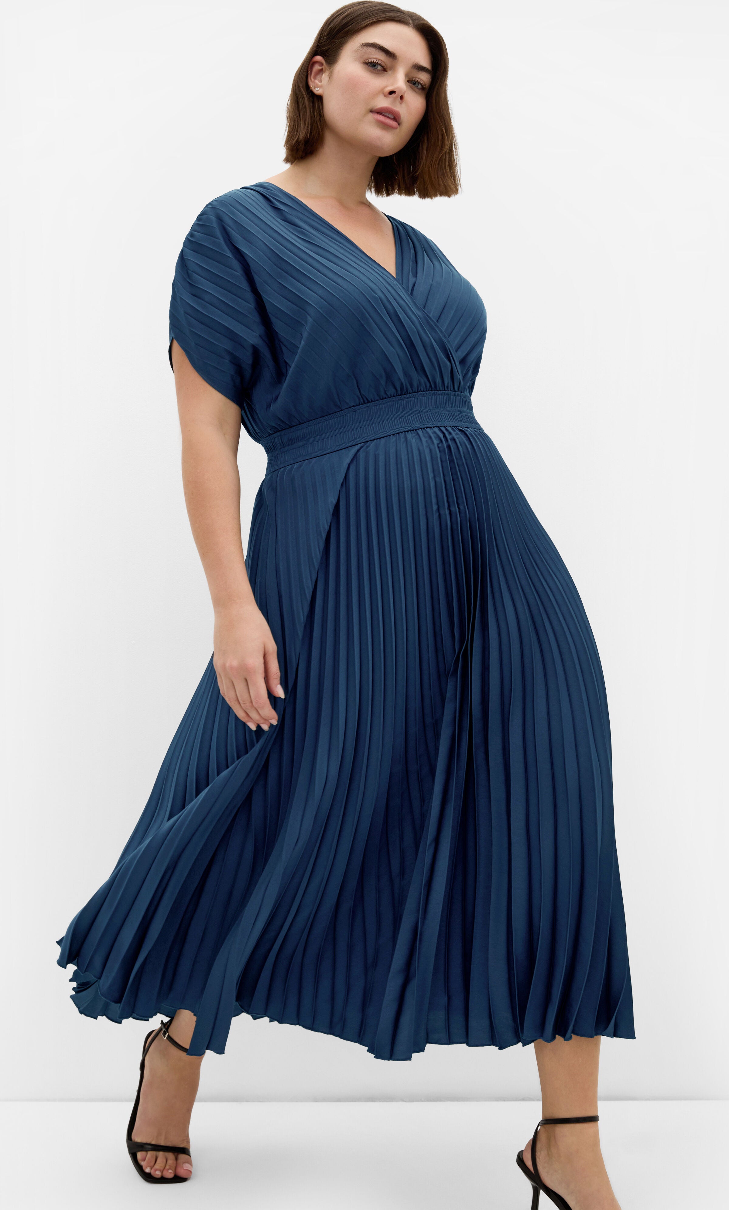 Elia Pleat Dress, BLUE, hi-res image number 0