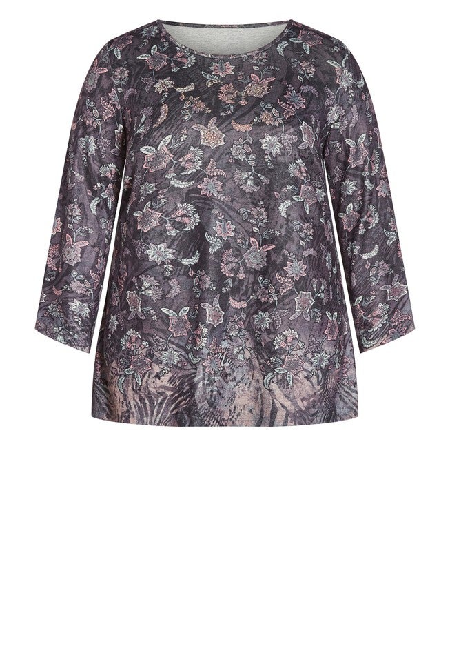 Evie Top, PEACH JACOBEAN, alternate image number null