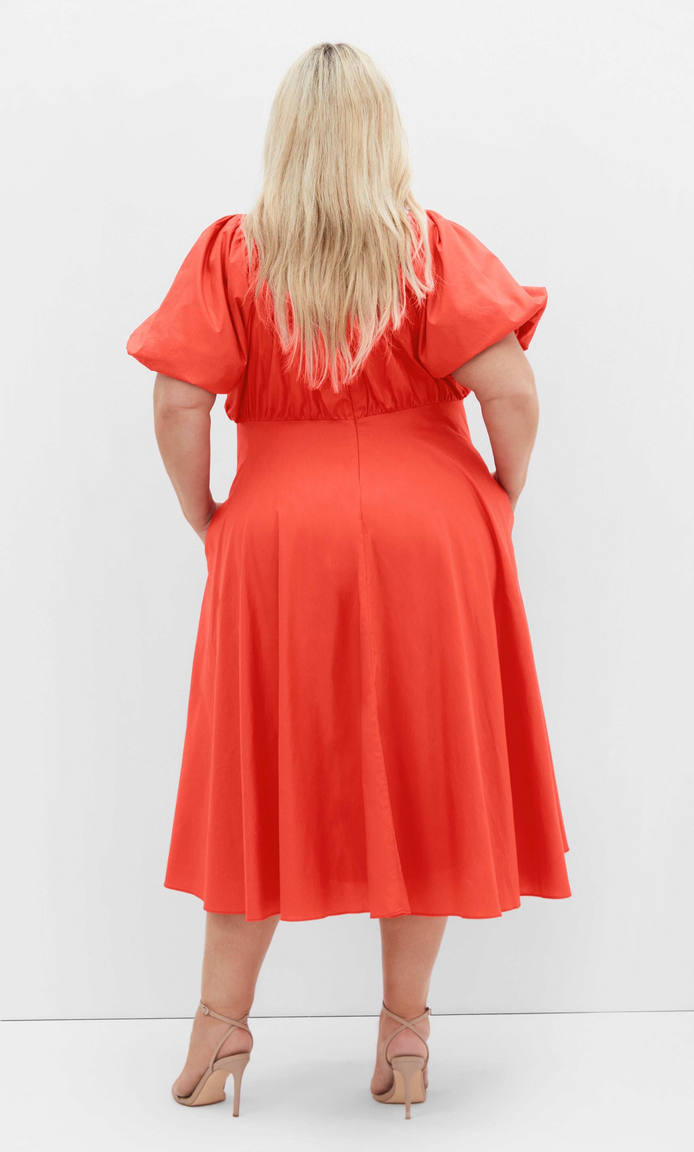Rosabella Dress - coral, ORANGE, alternate image number 2