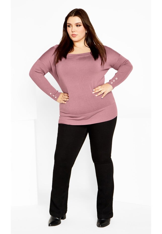 Intrigue Jumper - dusty orchid, PURPLE, on-hover image number 1
