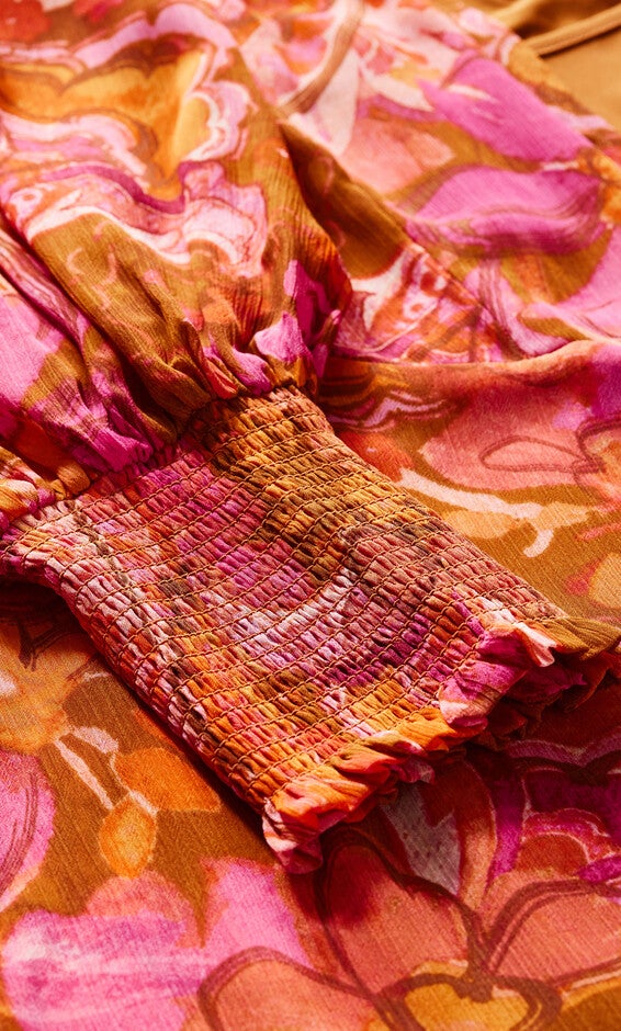 Alexis Print Top - sienna, PINK, alternate image number 6