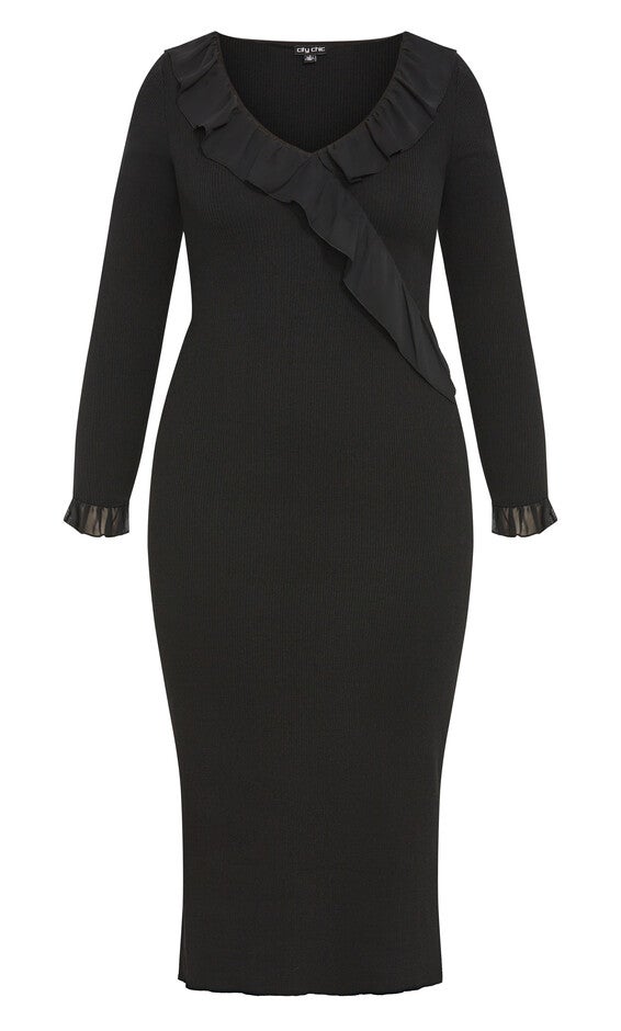 Auralie Dress - black, BLACK, alternate image number null