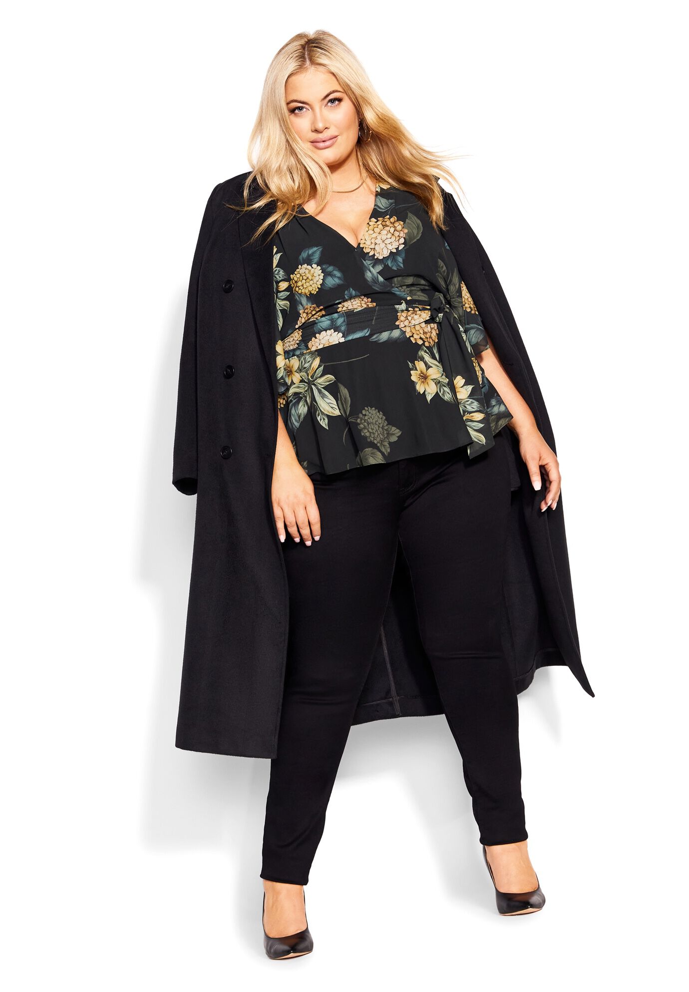 Hydrangea Top - gold, BLACK, alternate image number 5