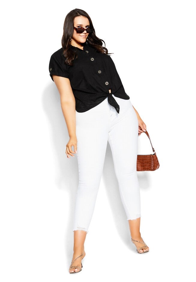 Button Explore Shirt - black, BLACK, on-hover image number null