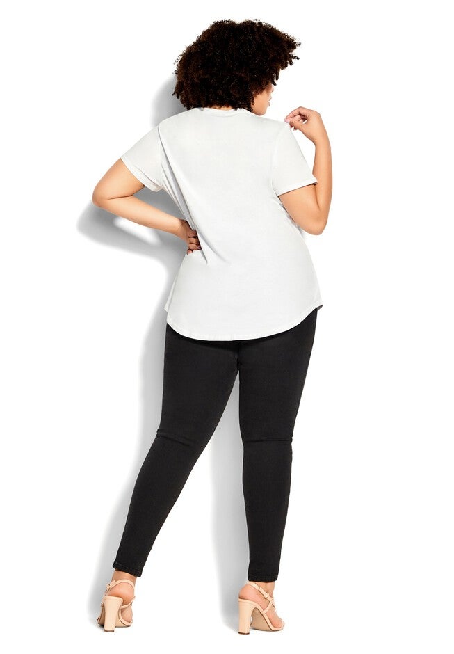 Naomi Tee - ivory, WHITE, alternate image number 2