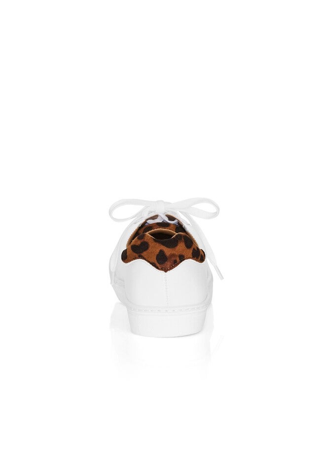 WIDE FIT Carrie Print Sneaker - animal, WHITE, alternate image number 4