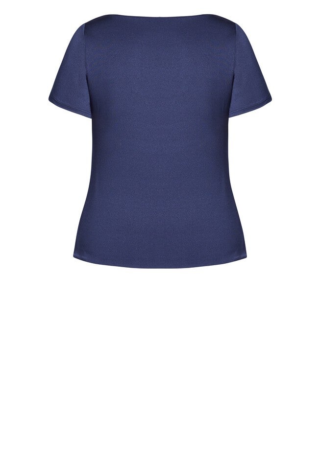 Suited Sleeve Top - navy, BLUE, alternate image number null
