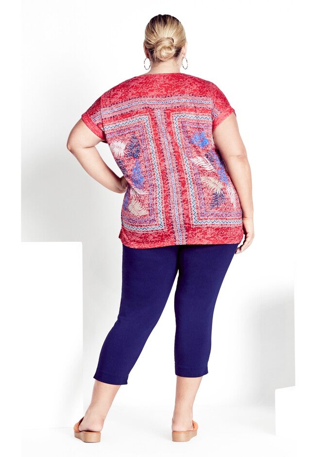 Macie Burnout Top, RUBY BLUE, on-hover image number 1