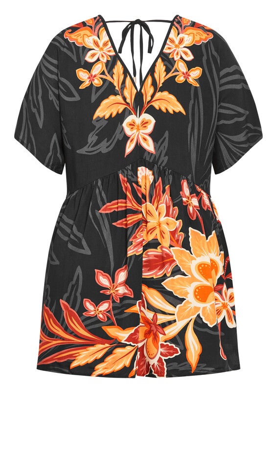 Island Breeze Kaftan - black, ORANGE, alternate image number null