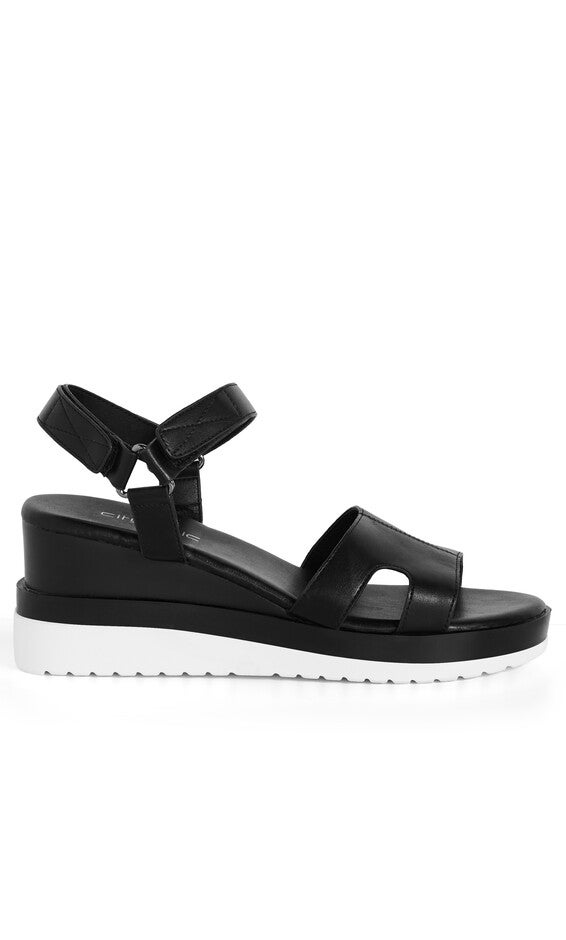 WIDE FIT Viki Platform - black, BLACK, hi-res image number null