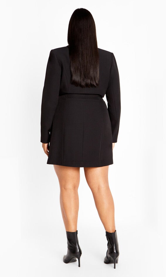 Tuxedo Twyla Dress - black, BLACK, alternate image number 2
