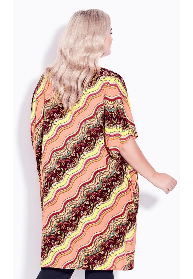 Evie Hi Lo Top, PAISLEY WAVE, on-hover image number null