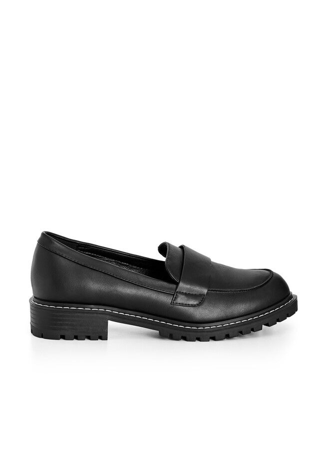 WIDE FIT Saber Chunky Loafer - black, BLACK, on-hover image number null