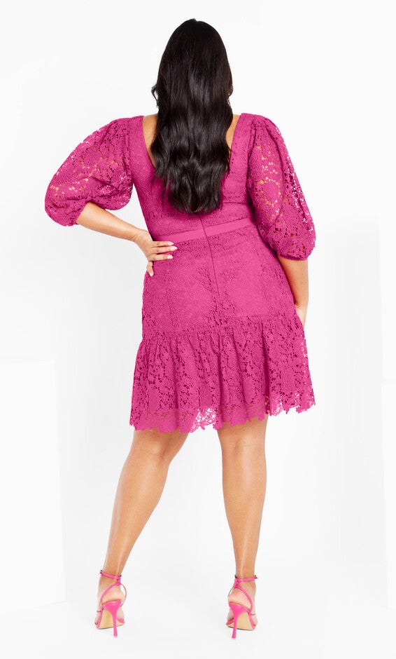 Priscilla Lace Dress - lilac rose, PINK, alternate image number null
