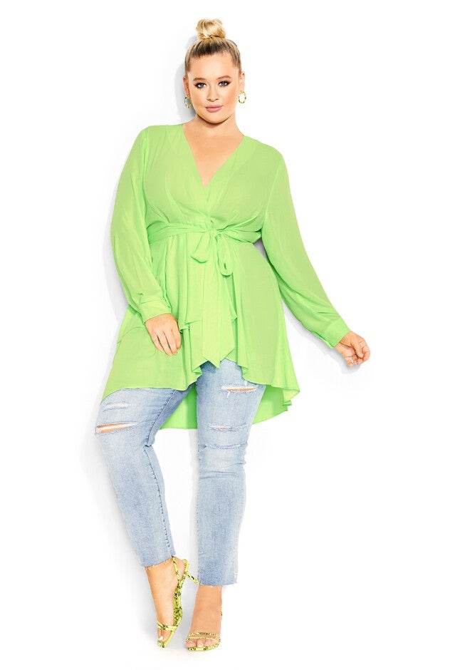 Shibara Top - citrus, YELLOW, on-hover image number 1