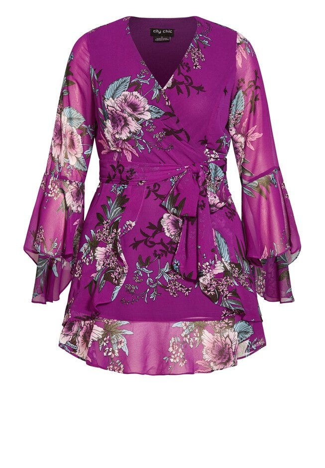 Wild Flutter Dress - magenta, PURPLE, alternate image number null