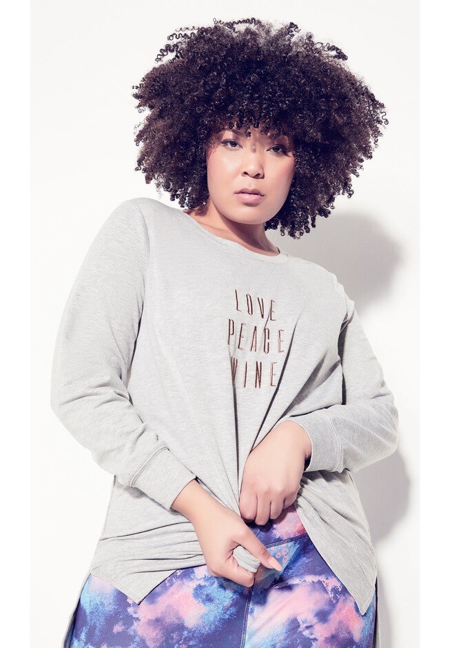 Love Wine Plain Top, LIGHT GREY, alternate image number 7