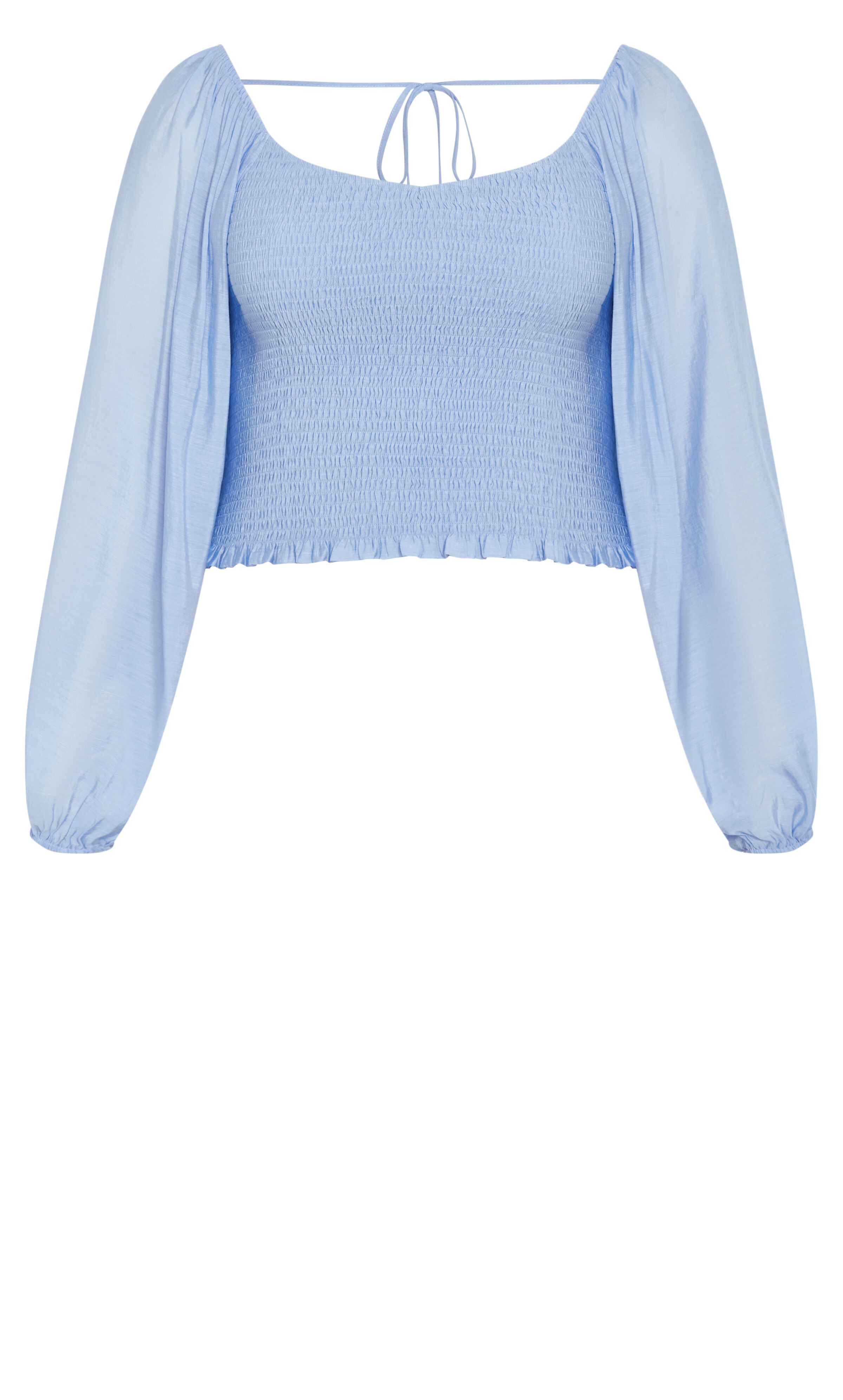 Rowy Top - sky blue, BLUE, alternate image number 4